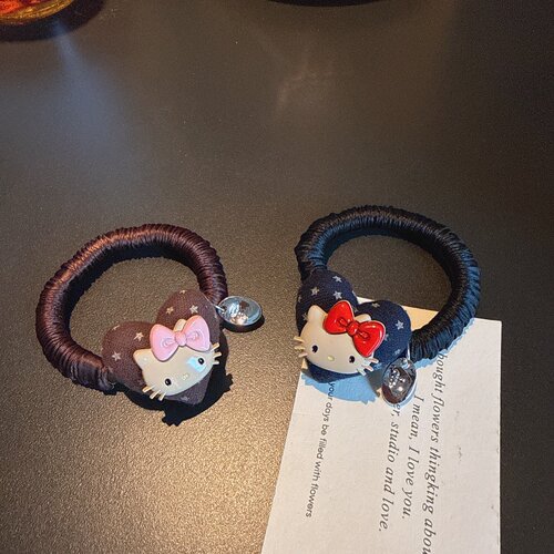 韩系甜美可爱蝴蝶结猫咪头绳