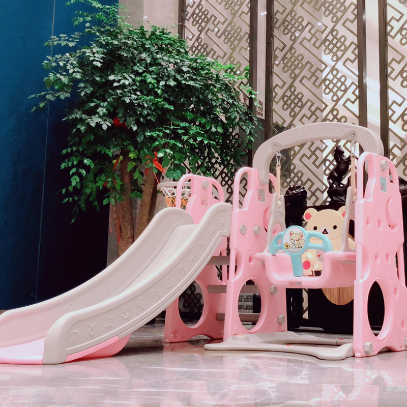 滑滑梯兒童室內家用寶寶滑梯秋千組合三合一幼兒園小型游樂園玩具