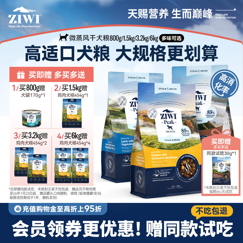 ZIWI������΢����ɹ���������θ 417Ԫ��2��(��208.5Ԫ/��)