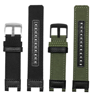 适配g-shock卡西欧GST-B100/S100G/W300G/400G/410尼龙帆布手表带