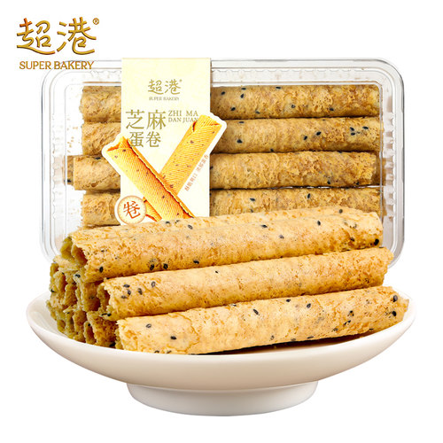 超港奶香蛋卷170g原味鸡蛋卷盒装零食酥饼干节日下午茶小吃