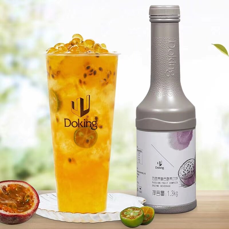 盾皇百香果复合发酵饮料奶茶店