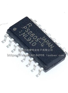 PS2805C-4 贴片光电耦合器 PS2805C-4-F3-A SOP-16