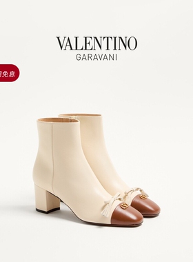 [线上限定]华伦天奴VALENTINO女士 VALET DU ROI 羊皮革短靴