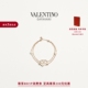 SIGNATURE 华伦天奴VALENTINO女士 VLOGO 金属仿珍珠和仿水晶手链