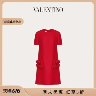 季 末优惠 华伦天奴VALENTINO女士 连衣裙 CREPE COUTURE短款