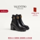 礼物 华伦天奴VALENTINO女士 VLOGO SIGNATURE 牛皮革马丁靴