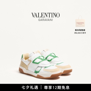 12期免息 JOIE 华伦天奴VALENTINO男士 皮革低帮运动鞋 JOUER