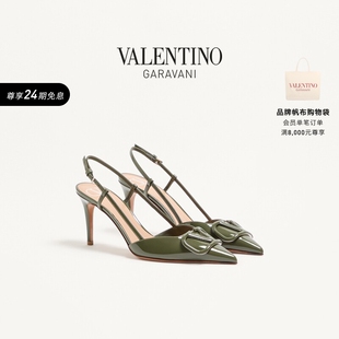 SIGNATURE 后系带高跟鞋 VLOGO 华伦天奴VALENTINO女士 新品 上市