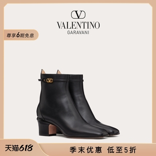 小牛皮踝靴 TAN 华伦天奴VALENTINO女士 季 末优惠