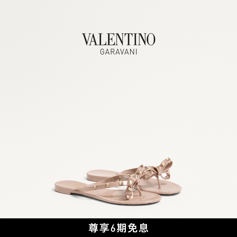 华伦天奴VALENTINO女士橡胶凉鞋
