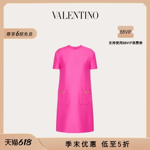 CREPE 连衣裙 末优惠 华伦天奴VALENTINO女士 短款 季 COUTURE