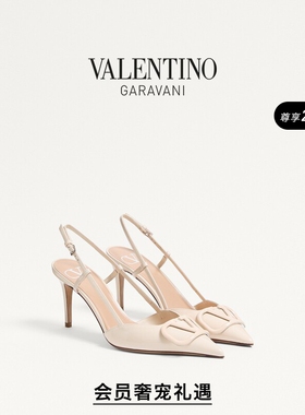 华伦天奴VALENTINO女士 VLOGO SIGNATURE 高跟鞋婚鞋[礼物]