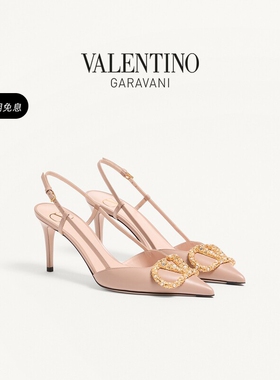 [线上限定]华伦天奴VALENTINO女士 VLOGO SIGNATURE 后系带高跟鞋