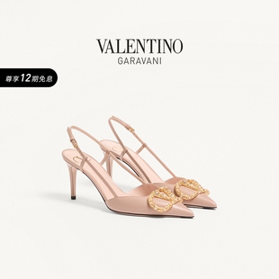 SIGNATURE VLOGO 华伦天奴VALENTINO女士 后系带高跟鞋 线上限定