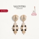 树脂 华伦天奴VALENTINO女士 金属 PLUS 珐琅和仿水晶耳环 PAS