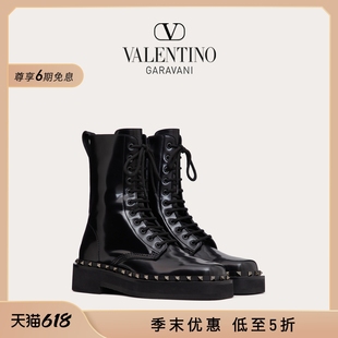 华伦天奴VALENTINO男士 末优惠 季 小牛皮靴 WAY ROCKSTUD