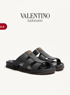 [6期免息][礼物]华伦天奴VALENTINO男士STUDSHIELD 凉鞋