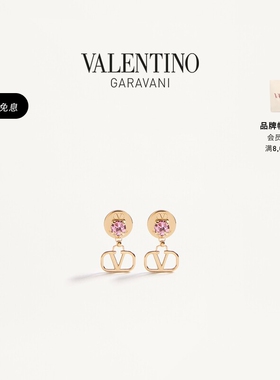华伦天奴VALENTINO女士 VLOGO SIGNATURE 金属耳环