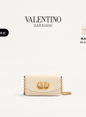 [礼物][6期免息]华伦天奴VALENTINO女士 VAIN 牛皮革迷你手拿包