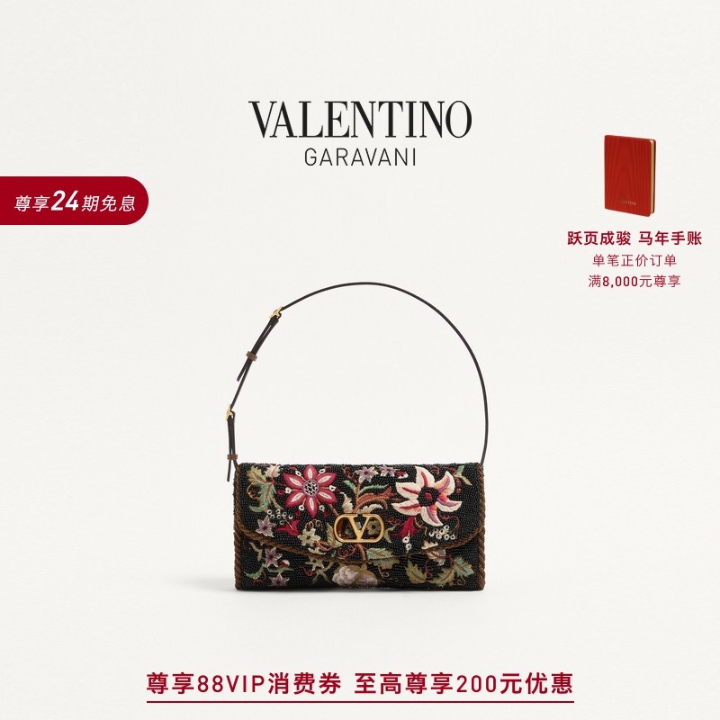华伦天奴VALENTINO女士 DEVAIN 刺绣小号肩背手袋,箱包皮具/热销女包/男包,通用款女包,淘宝优惠券,粉丝福利购,淘宝优惠卷