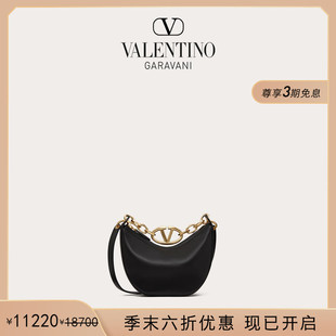 華倫天奴VALENTINO女士 末優(yōu)惠 VLOGO 季 MOON迷你HOBO手袋單肩包
