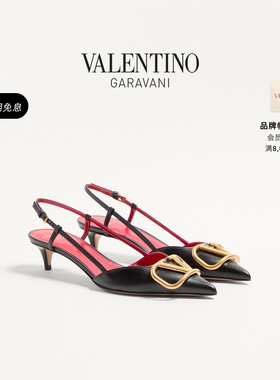 华伦天奴VALENTINO女士 VLOGO SIGNATURE 高跟鞋凉鞋