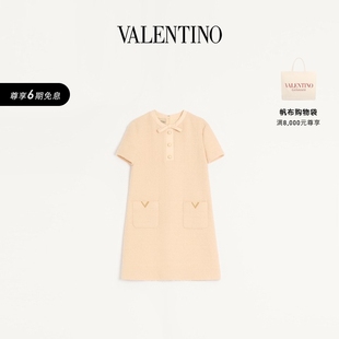 礼物 细节短款 华伦天奴VALENTINO女士 GOLD 连衣裙