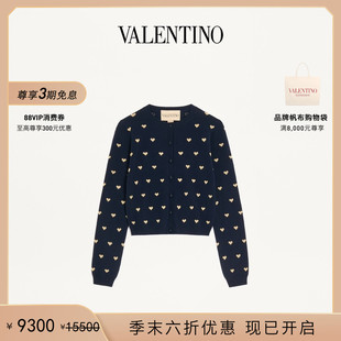 礼物 末优惠 华伦天奴VALENTINO女士心形细节开衫 季