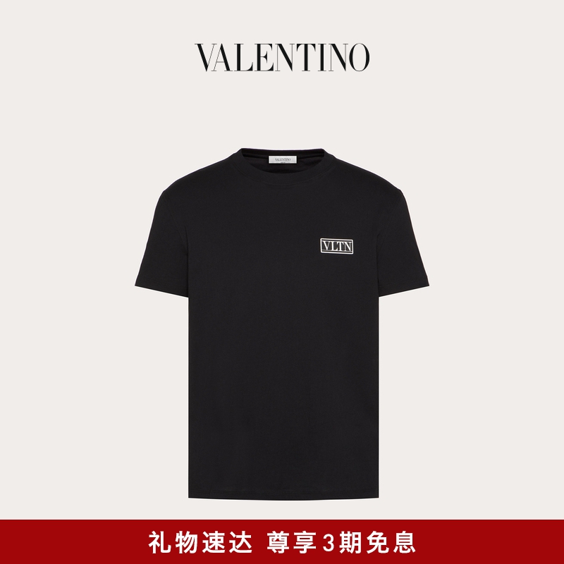 【3期免息】华伦天奴VALENTINO男士 VLTN TAG 棉质T恤 男装 T恤 原图主图