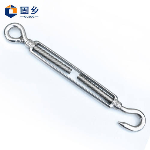 固乡不锈钢花篮螺丝钢丝绳拉紧器收紧器开体花兰螺栓m12