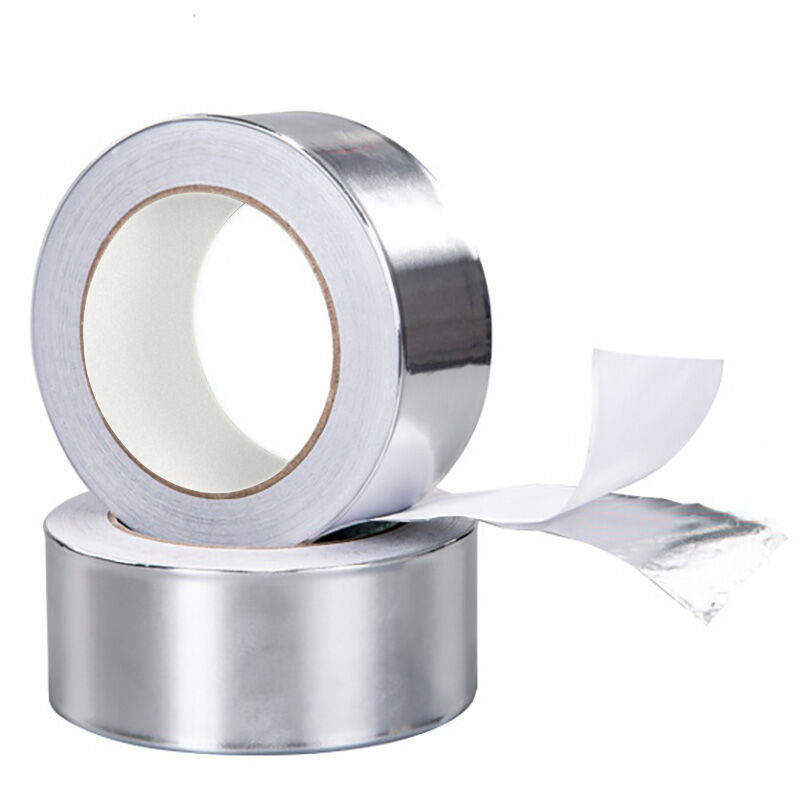 伏兴加厚铝箔胶带防腐耐高温锡箔纸胶带排烟管密封胶带48mm*18y10