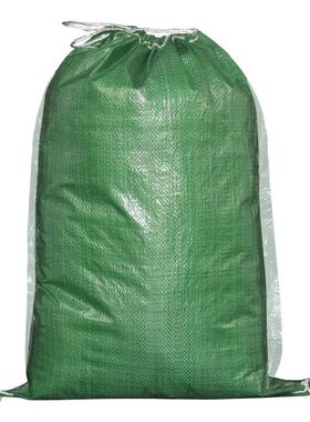 伏兴抽绳覆膜编织袋防水蛇皮袋快递打包袋收口包装袋绿色加抽绳60
