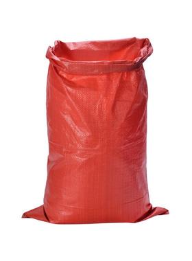 伏兴红色编织袋蛇皮袋打包袋物流包装袋防汛沙袋红色45*75cm50只