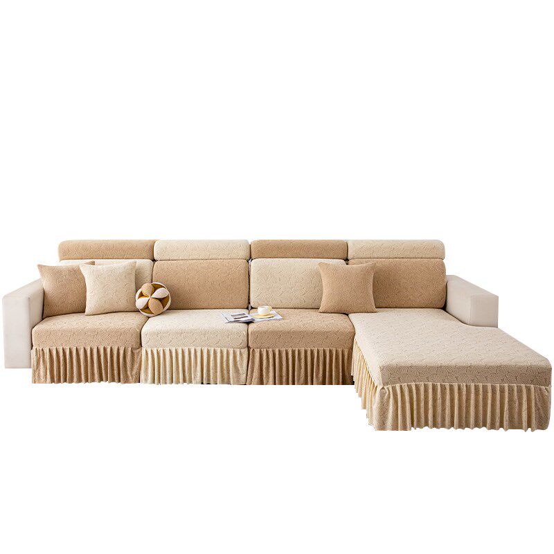 热销沙发套罩四季通用全包防滑裙边坐垫套可定制三座一贵妃沙发盖