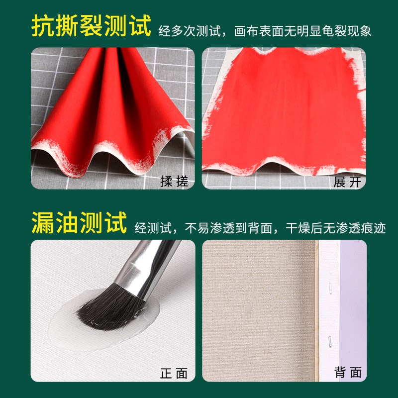 热销图绘通亚麻油画框油画布带框圆形定制大尺寸实木内框初学者绘