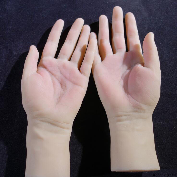 热销男手模女手模手膜道具模特硅胶手掌模型手臂仿真倒模模具男性
