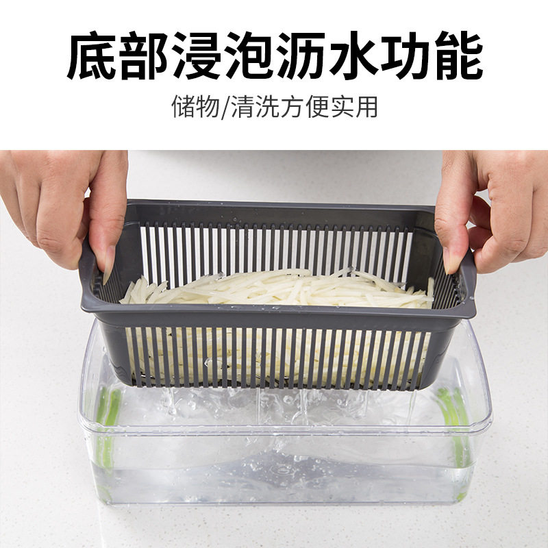 热销美善品TM6小美TM5后厨甄选多功能切菜器不伤手刨丝器切片切条