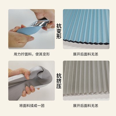 热销蜂巢折叠推拉门铝合金厨房免打D孔简易隐形隔断门帘自装卫生