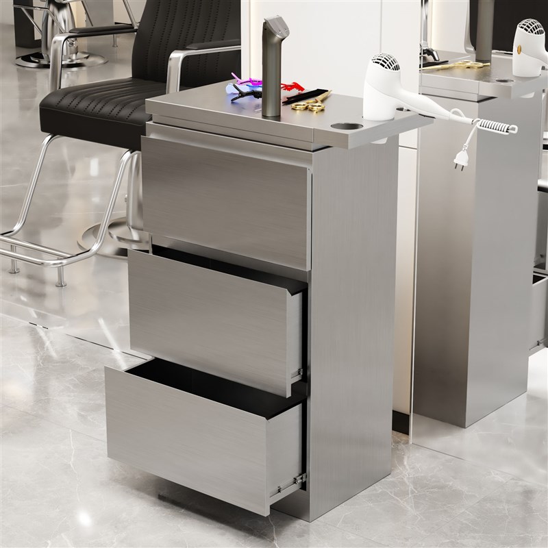 热销理发店不锈钢工具柜美容院发廊储物柜美发店发型师剪发小推车