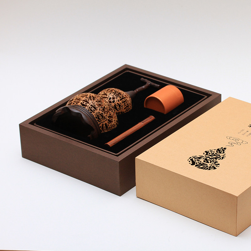 热销核桃镂空创意葫芦摆件家用室内仿古沉香檀香炉盘香炉线香炉香