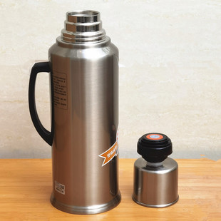 清水热水瓶按钮式活塞盖子保温瓶家用不锈钢茶瓶高档会议暖瓶玻璃