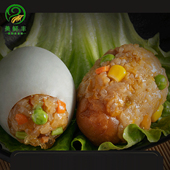 美鲜丰糯米蛋咸鸭蛋糯米饭纯手工咸蛋黄特色美食早餐小吃6枚 包邮