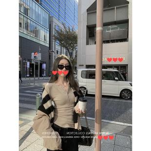 女春秋内搭可外穿显瘦长袖 siii 德绒亨利衫 打底衫 上衣T恤女 修身