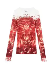 Serumcore Demon Mesh Jpg24Ss-Satan Mesh Vintage Archive Dark Avant-Garde Visual Style