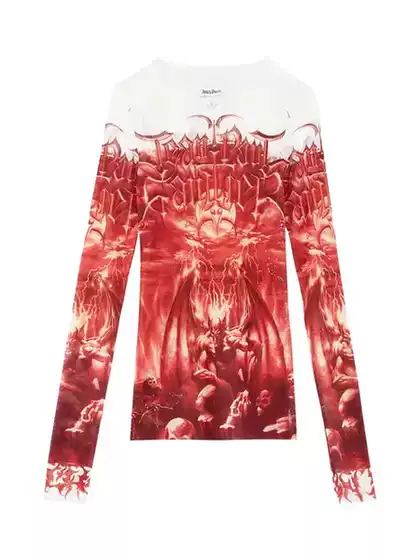 Serumcore Demon Mesh Jpg24Ss-Satan Mesh Vintage Archive Dark Avant-Garde Visual Style