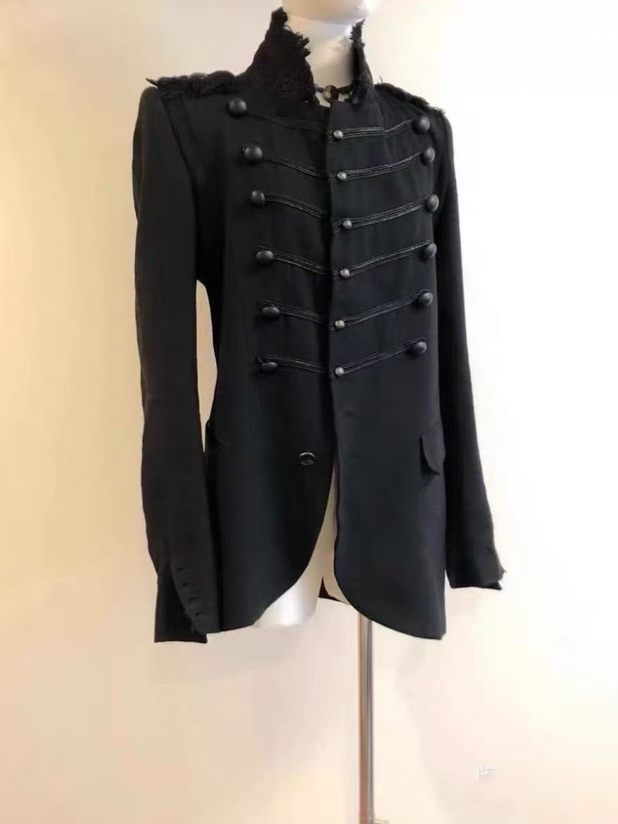 thumbnail for ifsixwasnine Napoleon thin wool Tencel shoulder pad suit visual dark pioneer old spring and summer
