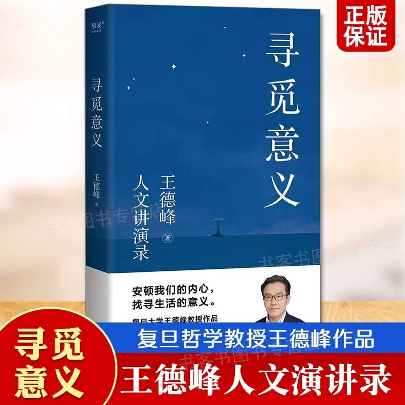 正版 寻觅意义 复旦大学哲学教授王德峰的书籍  中国哲学的人生境界