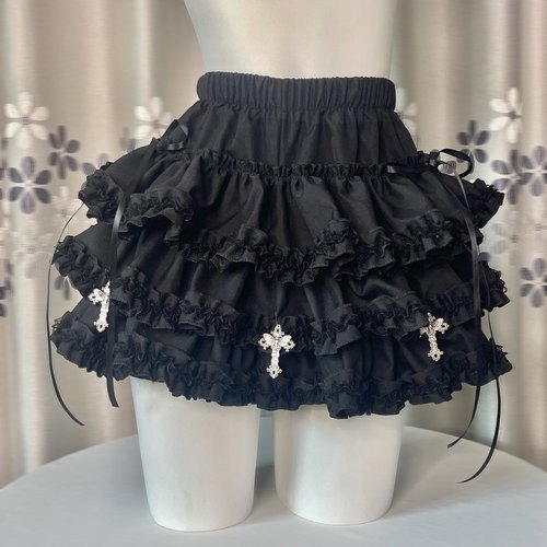 亚文化暗黑系辣妹蓬蓬蛋糕裙