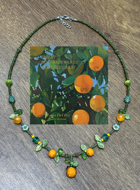 ETERNITY言午原创设计夏日柑橘串珠项链女小众高级感捷克珠锁骨链